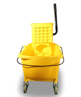 Impact® Value-Plus™ Sidepress Wringer & Plastic Bucket Combo, Yellow, 1/Case (IMP7Y2636-3Y) Each