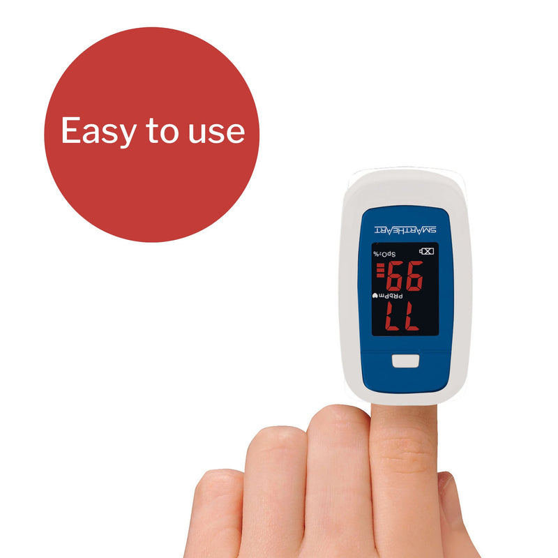 SmartHeart™ Fingertip Pulse Oximeter Adult (1218872_CS) 48/CS