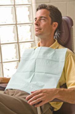 Aqua-Guard® Dental Bib 16-1/2 W X 19 L Inch Blue NonSterile (451495_CS) 500/CS