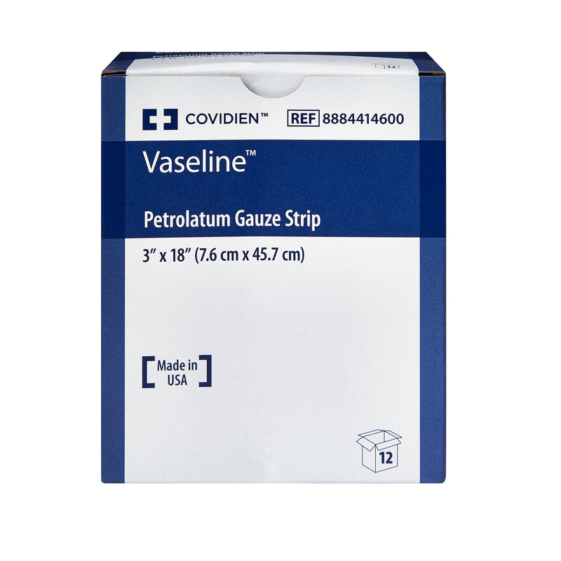 Vaseline® Petrolatum Impregnated Dressing Strip 3 X 18 Inch Sterile (32727_CS) 72/CS