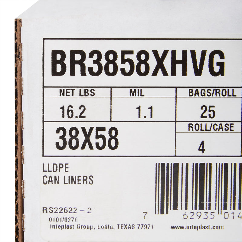 McKesson Trash Bag 45 gal. Gray LLDPE 1.1 mil 38 X 58 Inch Star Seal Bottom Coreless Roll (1137651_CS) 100/CS