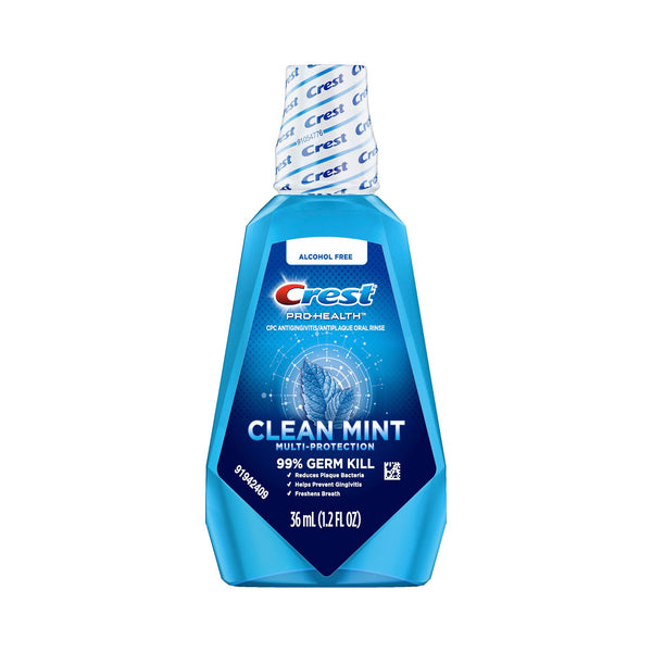 Crest® PRO-HEALTH® Mouthwash 36 mL Clean Mint Flavor (824214_EA) 1/EA