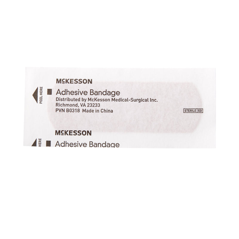 McKesson Adhesive Strip 1 X 3 Inch Fabric Rectangle Tan Sterile (466872_CS) 2400/CS