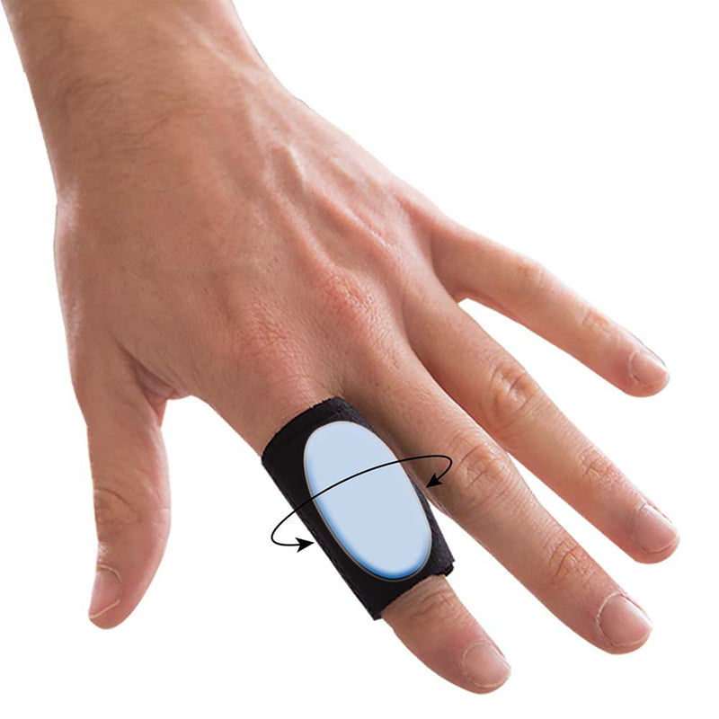Polar Ice® Finger Sleeve with Cooling Pad Adult One Size Fits Most Pull-On Finger Black (1228915_CS) 36/CS