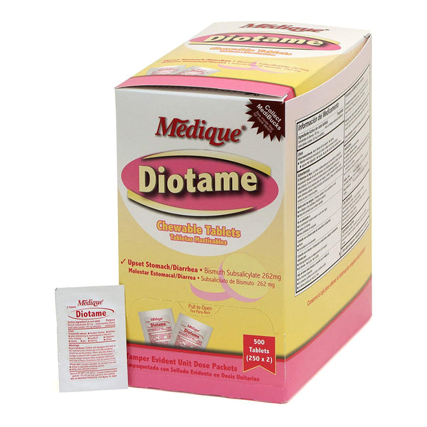 Diotame® Anti-Diarrheal 262 mg Strength Chewable Tablet 500 per Box (260637_BX) 500/BX
