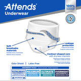 Attends® Care Unisex Adult Absorbent Underwear Pull On with Tear Away Seams X-Large Disposable Heavy Absorbency (1028713_BG) 25/BG