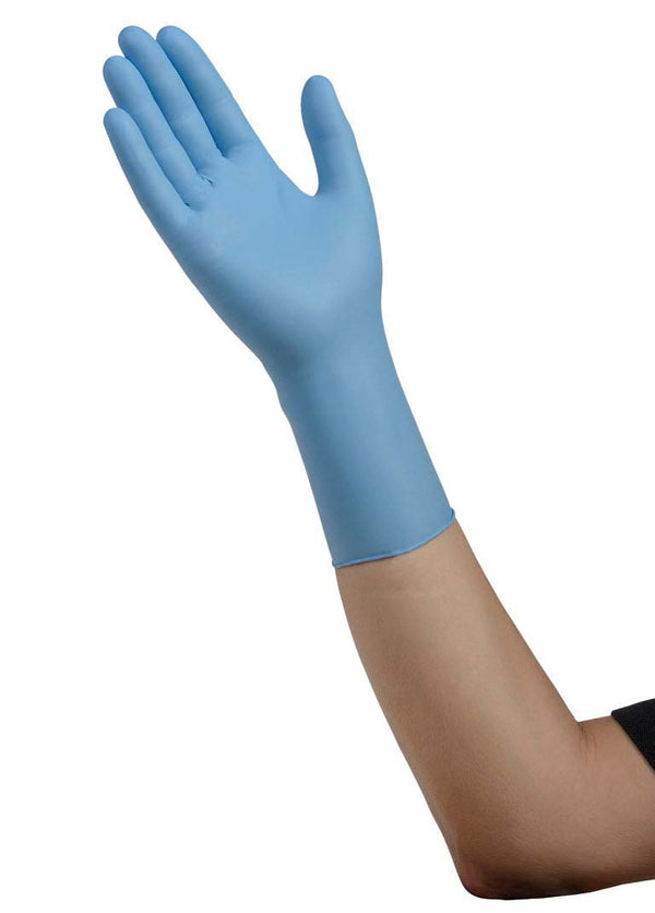 ESTEEM™ XP Exam Glove Large NonSterile Nitrile Extended Cuff Length Smooth Blue Chemo Tested (1090336_BX) 100/BX
