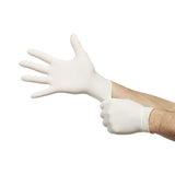 McKesson Confiderm® Exam Glove Medium NonSterile Latex Standard Cuff Length Textured Fingertips Ivory Not Rated (921593_BX) 100/BX