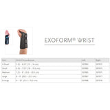 Ossur® Exoform® Wrist Brace Aluminum / Plastic Left Hand Black Small (536482_EA) 1/EA