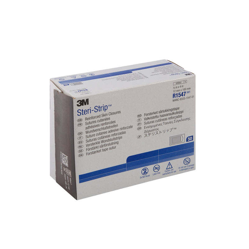 Steri-Strip™ Skin Closure Strip 1/2 X 4 Inch Nonwoven Material Reinforced Strip White (5785_PK) 1/PK