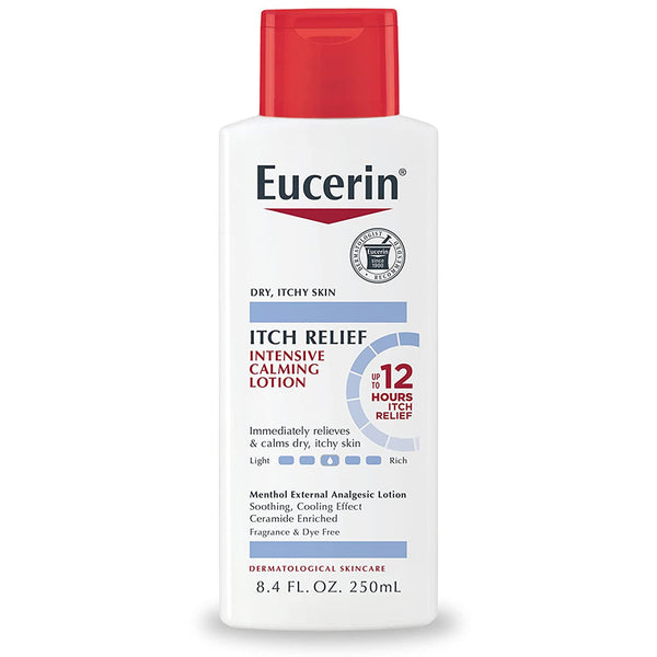 Eucerin® Itch Relief Intensive Calming Lotion Hand and Body Moisturizer 8.4 oz. Bottle Unscented Lotion (1231874_EA) 1/EA