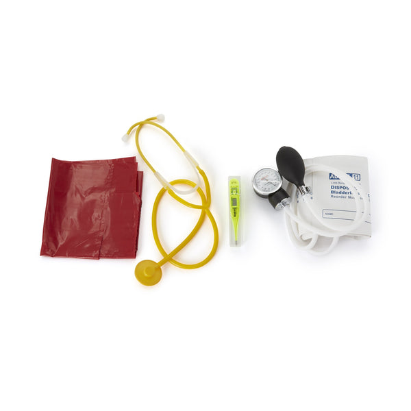 Hopkins® Single Patient Use MRSA Kit with thermometer 23 to 33 cm Adult Cuff Single Head Disposable Stethoscope Pocket Aneroid (786776_EA) 1/EA