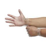 Derma Free™ Exam Glove Large NonSterile Vinyl Standard Cuff Length Smooth Clear Not Rated (816891_BX) 100/BX