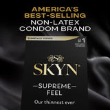 SKYN® Supreme Condom Lubricated One Size Fits Most 30 Per Box (1256942_BX) 1/BX