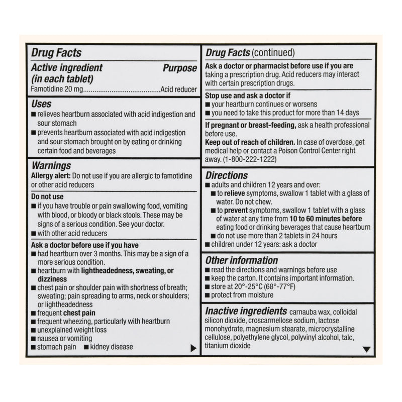 Foster & Thrive™ Antacid 20 mg Strength Tablet 25 per Box (1239004_BX) 25/BX