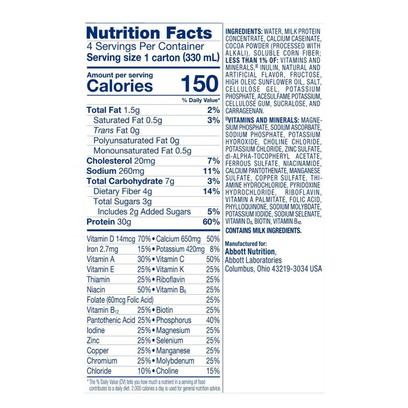 Glucerna® Protein Smart Shake Oral Supplement Chocolate Flavor Liquid 11 oz. Reclosable Carton (1199104_CS) 12/CS