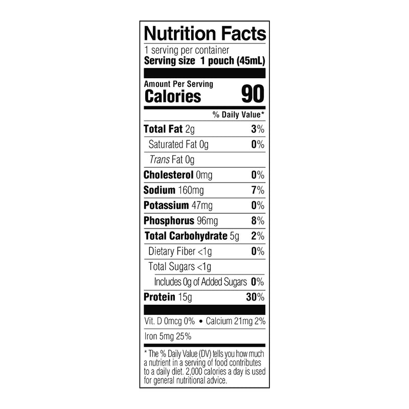 ProSource® TF Free Tube Feeding Formula Unflavored Liquid 1.5 oz. Pouch (1190792_CS) 100/CS