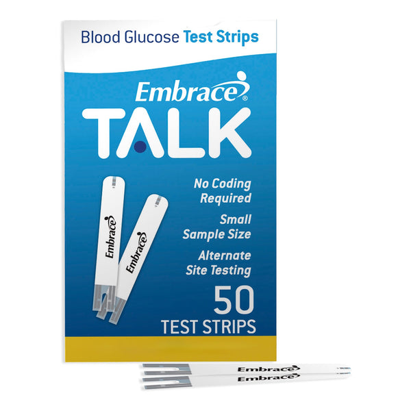 Embrace Blood Glucose Test Strips 50 Strips per Pack (1159731_BX) 1/BX