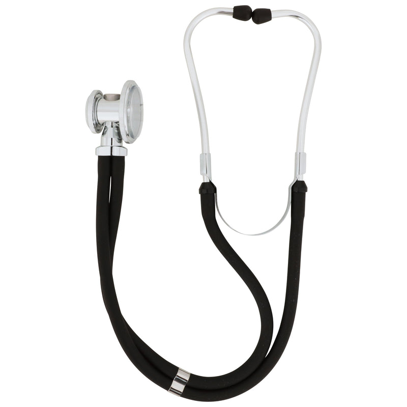 McKesson Sprague Stethoscope Black 2-Tube 16 Inch Tube Double Sided Chestpiece (761428_EA) 1/EA