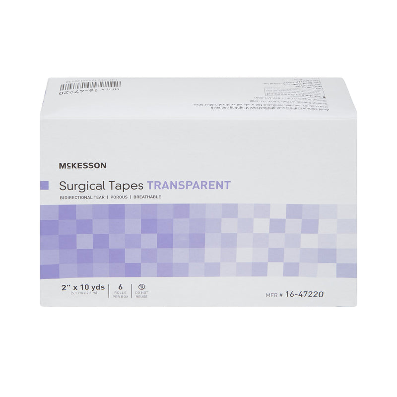 McKesson Medical Tape Transparent 2 Inch X 10 Yard Plastic NonSterile (455538_CS) 72/CS