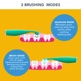 ISSA™ baby Sonic Toothbrush Bubble Blue Dino Ages Birth to 4 Years Silicone (1252887_EA) 1/EA