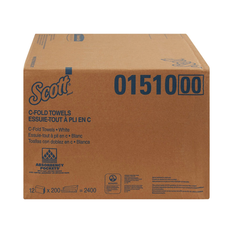Scott® Paper Towel C-Fold 10-1/8 X 13-3/20 Inch (484969_CS) 2400/CS