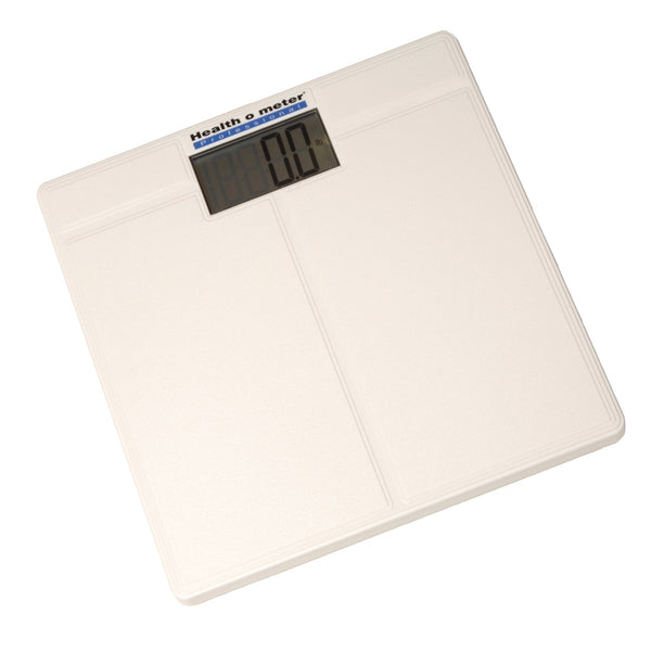 Health O Meter® Floor Scale LCD Display 397 lbs. / 180 kg Capacity White Battery Operated (687509_EA) 1/EA