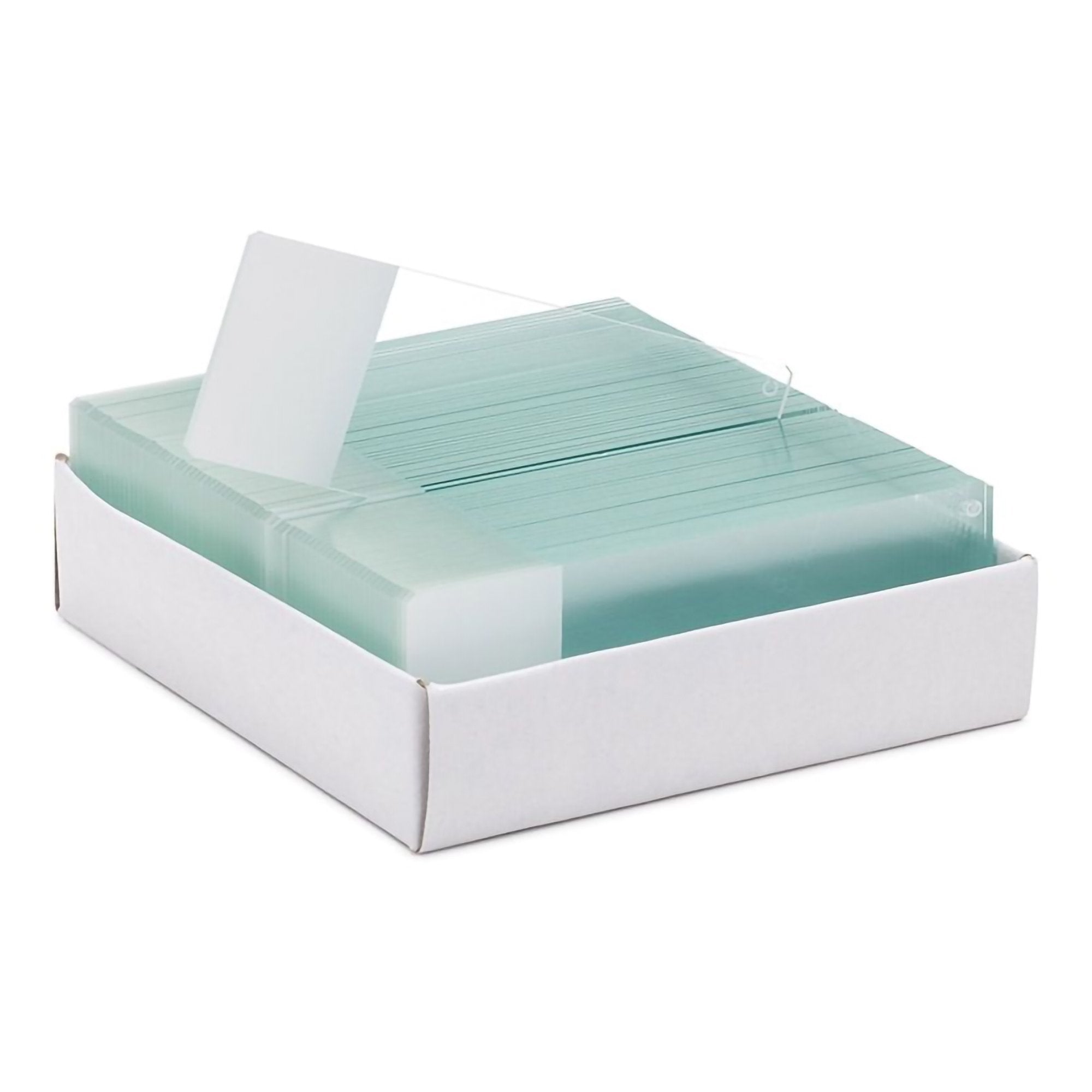 ColorView™ Microscope Slide 25 X 75 X 1 mm White End (1209265_GR) 1/GR ...