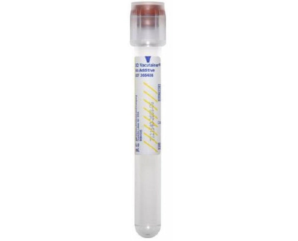BD Vacutainer® No Additive (Z) Plus Secondary Tube Plain 6 mL BD Hemogard™ Closure Polyethylene Terephthalate (PET) Tube (1016759_CS) 1000/CS