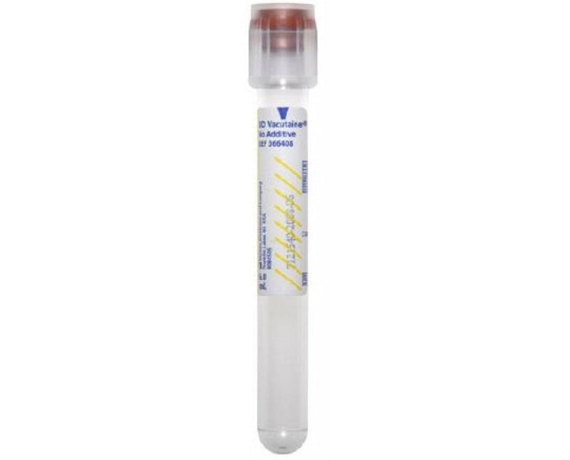 BD Vacutainer® No Additive (Z) Plus Secondary Tube Plain 6 mL BD Hemogard™ Closure Polyethylene Terephthalate (PET) Tube (1016759_CS) 1000/CS