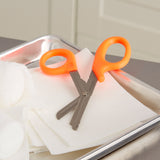 McKesson Medicut™ Trauma Shears Orange 7-1/4 Inch Length Medical Grade Stainless Steel NonSterile Finger Ring Handle Blunt Tip / Blunt Tip (1089414_EA) 1/EA