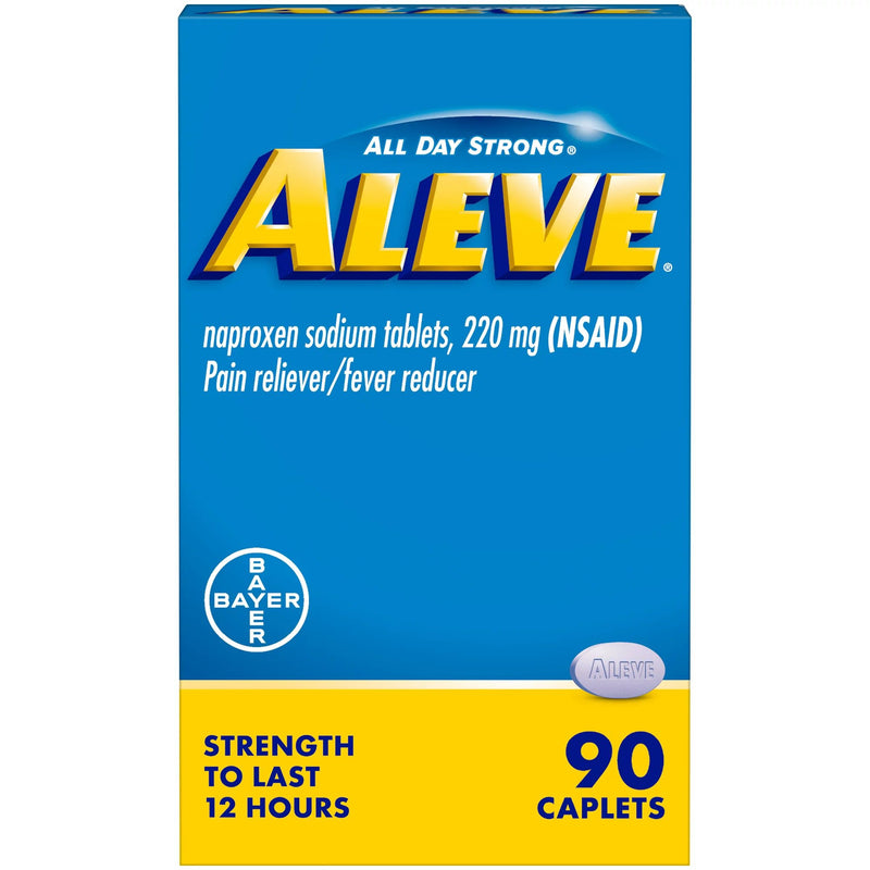 Aleve® Pain Relief 220 mg Strength Naproxen Sodium Tablet 90 per Bottle (1194964_BT) 1/BT