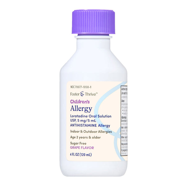Foster & Thrive™ Children's Allergy Relief 5 mg / 5 mL Strength Syrup 4 oz. (1238938_EA) 1/EA
