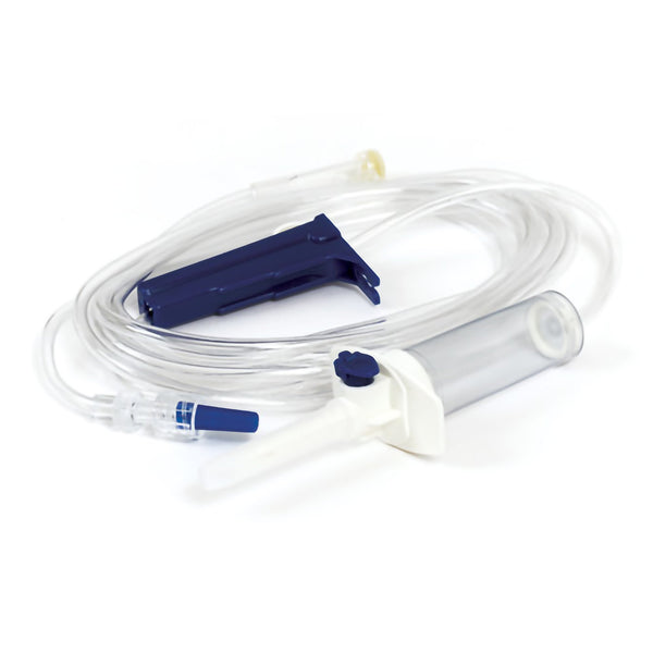 TrueCare™ Primary IV Administration Set Gravity 1 Port 20 Drops / mL Drip Rate 15 Micron Filter 92 Inch Tubing Solution Without Flow Regulator (1144032_BX) 50/BX