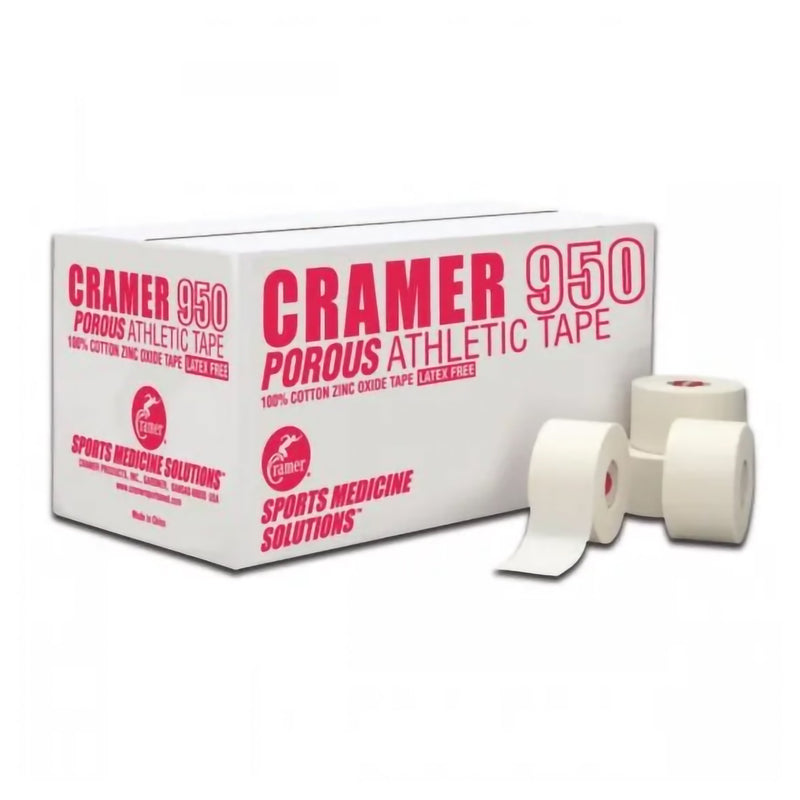 Cramer® 950 Athletic Tape White 1 Inch X 15 Yard Cotton / Zinc Oxide NonSterile (839899_CS) 48/CS