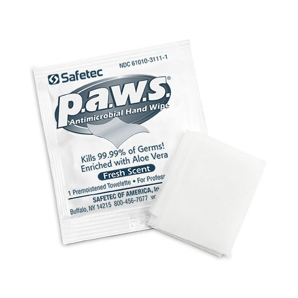 P.A.W.S.® Hand Sanitizing Wipe 100 Count Ethyl Alcohol Wipe Individual Packet (628359_CS) 1000/CS