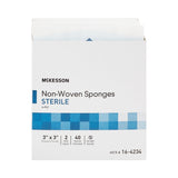 McKesson Nonwoven Sponge 3 X 3 Inch 4-Ply Sterile 2 per Pack (446054_CS) 1200/CS