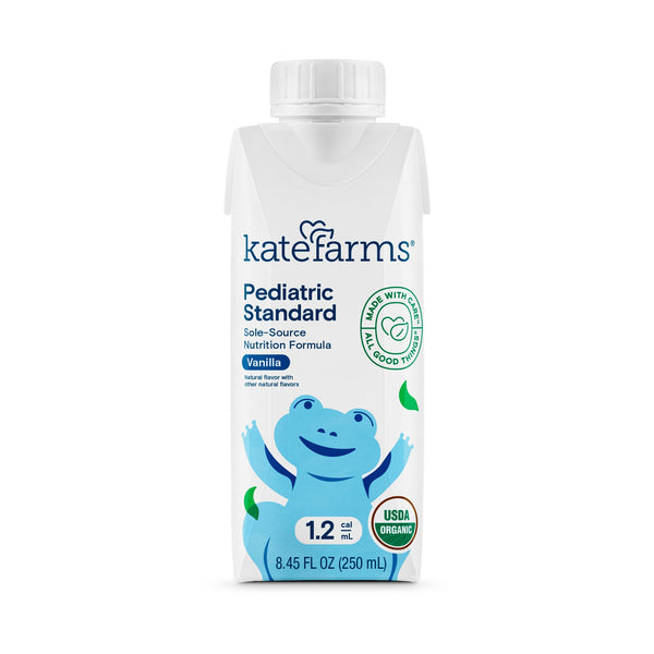 Kate Farms Pediatric Standard 1.2 Pediatric Oral Supplement Vanilla Flavor 8.45 oz. Carton Liquid Organic Pea Protein (1105970_CS) 12/CS