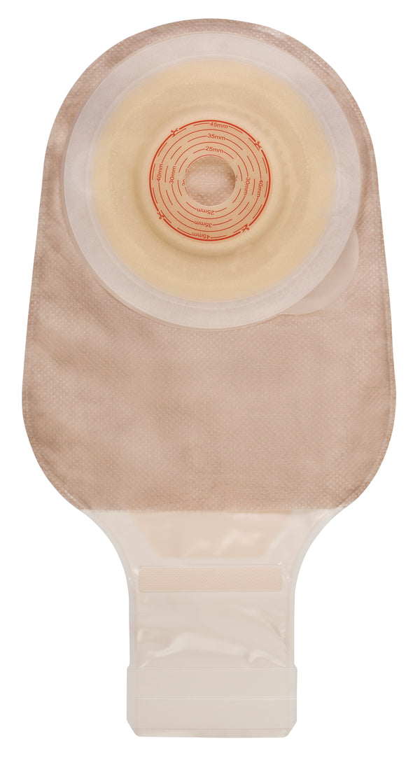 Esteem®+ Ostomy Pouch One-Piece System Soft Convex V1, Trim to Fit 3/4 to 1-7/8 Inch Stoma Drainable (1137507_BX) 10/BX