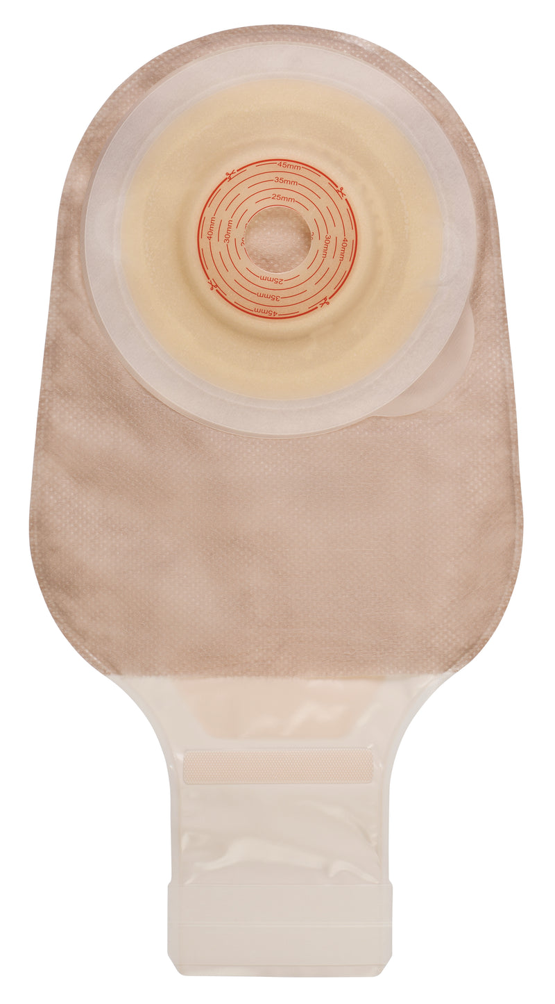 Esteem®+ Ostomy Pouch One-Piece System Soft Convex V1, Trim to Fit 3/4 to 1-7/8 Inch Stoma Drainable (1137507_BX) 10/BX
