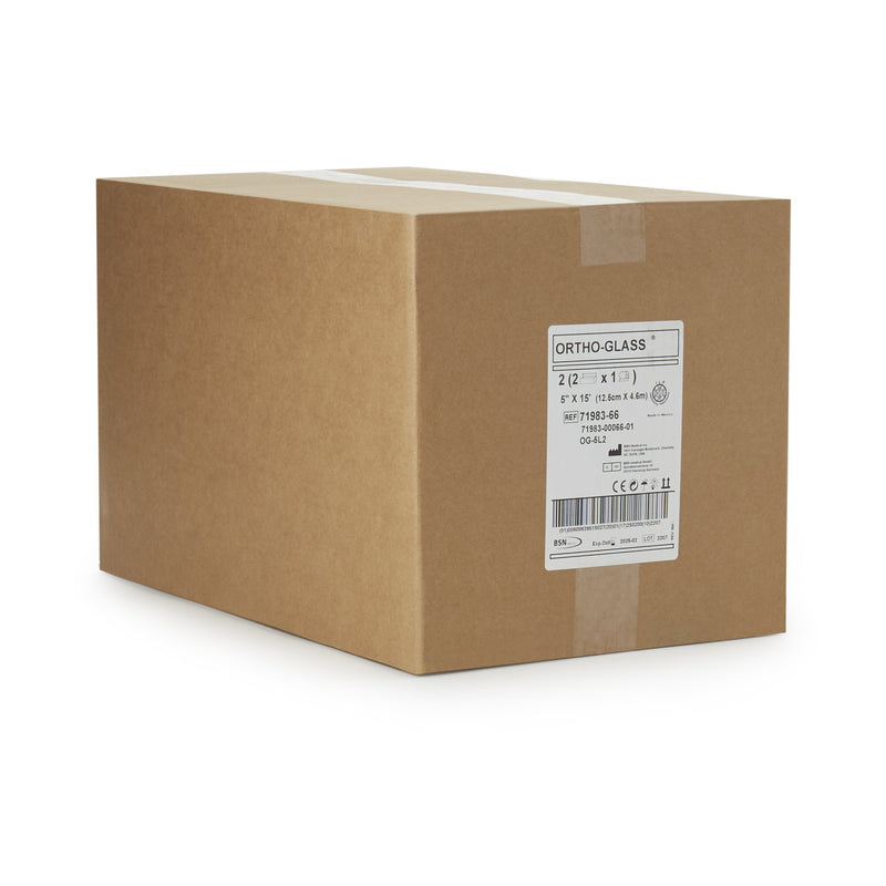 ORTHO-GLASS® Padded Splint Roll 5 Inch X 15 Foot Fiberglass White (282602_CS) 2/CS