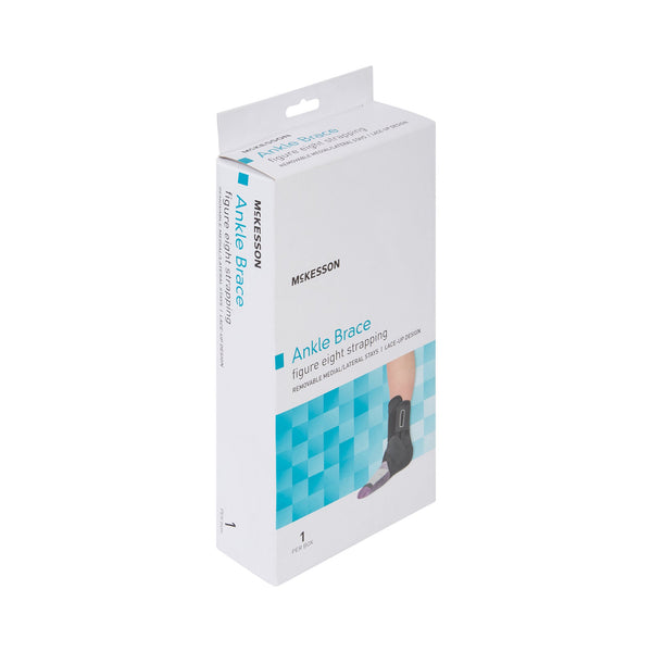 McKesson Ankle Brace Small Lace-Up / Figure-8 Strap / Hook and Loop Closure Foot (1159072_EA) 1/EA