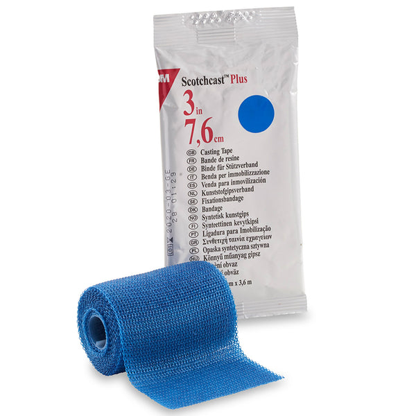 3M™ Scotchcast™ Plus Cast Tape 3 Inch X 12 Foot Fiberglass / Resin Blue (198266_RL) 1/RL