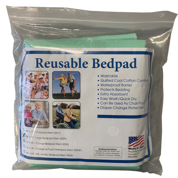 Comfort Concepts Reusable Underpad 29 X 35 Inch Polyester / Rayon Heavy Absorbency (880846_EA) 1/EA