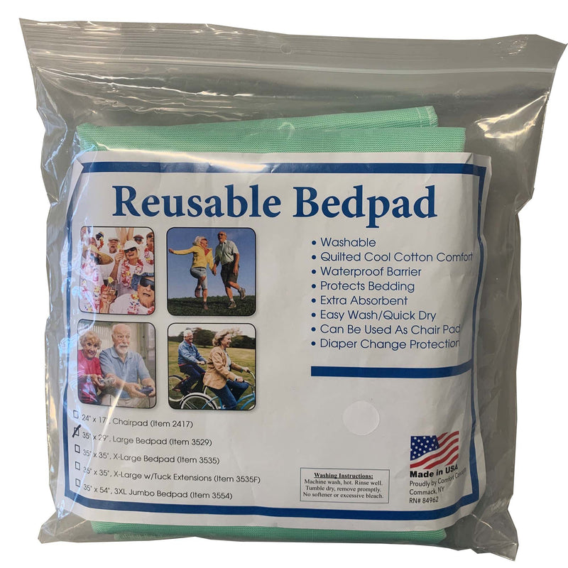 Comfort Concepts Reusable Underpad 29 X 35 Inch Polyester / Rayon Heavy Absorbency (880846_EA) 1/EA