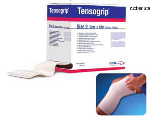 Tensogrip® Elastic Tubular Support Bandage 4 Inch X 11 Yard Medium Thigh / Large Knee Pull On Beige NonSterile Size F Standard Compression (702116_BX) 1/BX