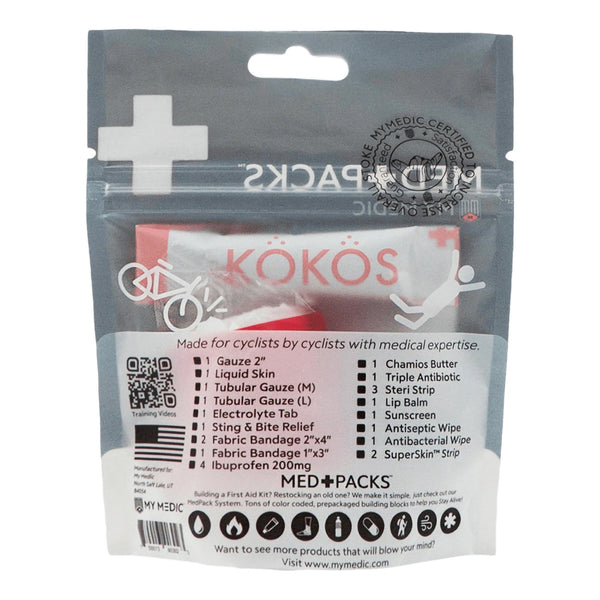 My Medic™ MED PACKS Cyclist First Aid Kit Plastic Pouch (1208022_EA) 1/EA