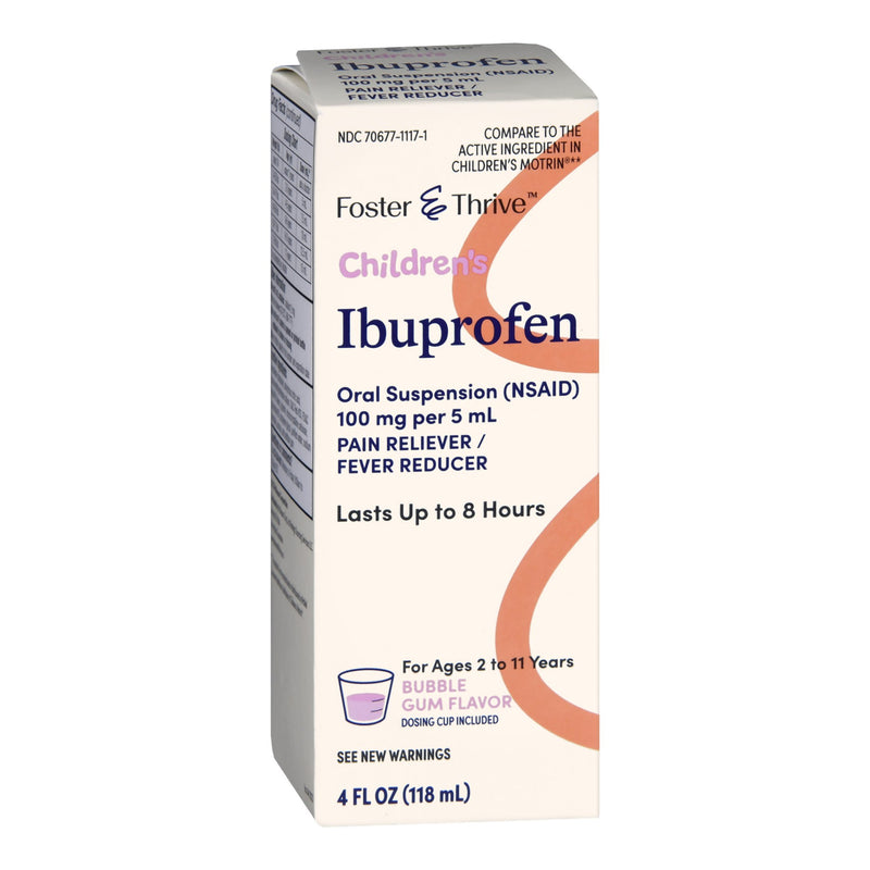 Foster & Thrive™ Children's Pain Relief 100 mg / 5 mL Strength Ibuprofen Oral Suspension 4 oz. (1238932_BT) 1/BT