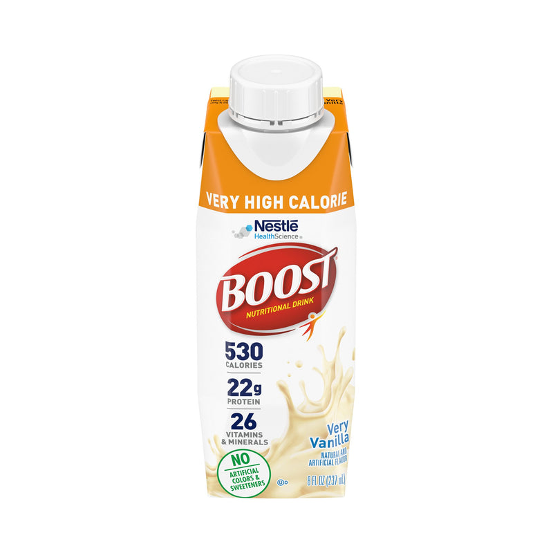Boost® Very High Calorie Oral Supplement Very Vanilla Flavor Liquid 8 oz. Reclosable Carton (1178522_EA) 1/EA