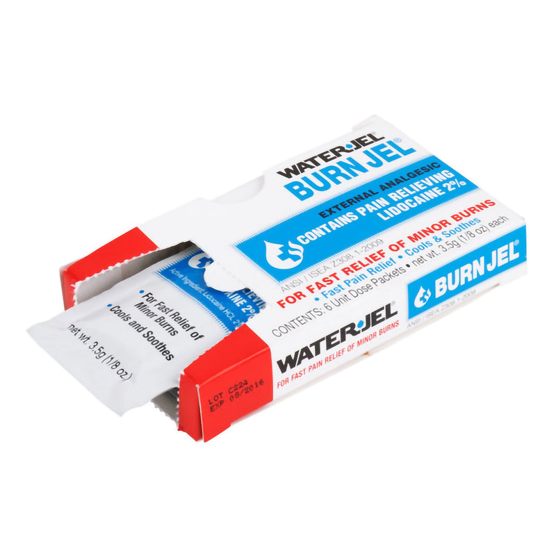 Water Jel® Burn Jel® Burn Relief Lidocaine Topical Gel 3.5 Gram Individual Packet (786421_BX) 6/BX